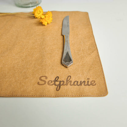 FORSTINA Set de Table Rectangulaire en Papier